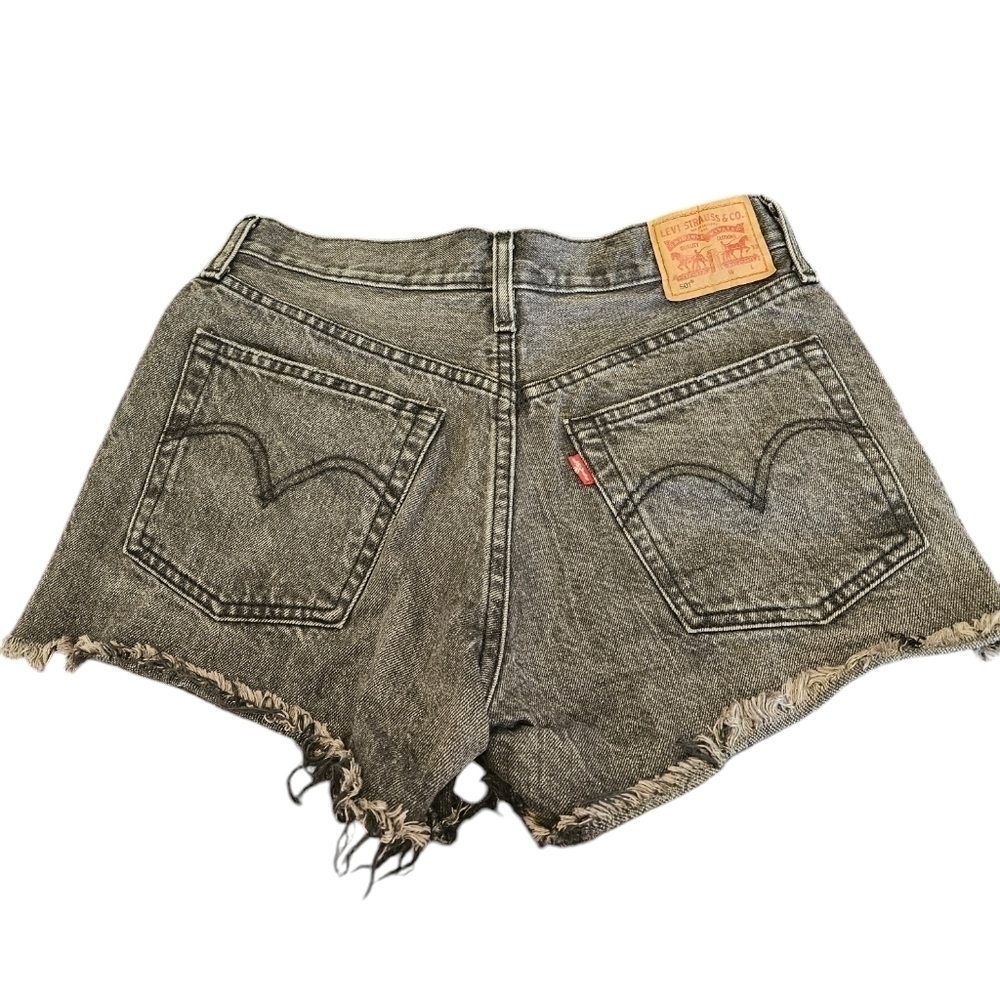 Levi's 501 Button Fly Cutoff Denim Shorts Womens
